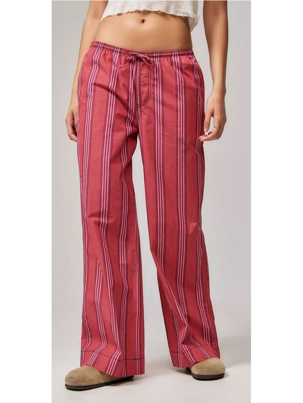 (LARGE) NWOT URBAN OUTFITTERS BDG JOEY POPLIN WIDE LEG LOUNGE BOXER PANT